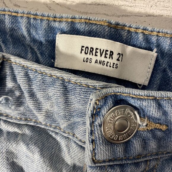 Forever 21 Women's shorts button fly size 24 ruff hem Short‎ Shorts - Picture 2 of 4